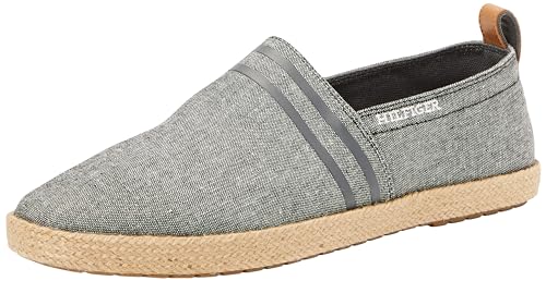 Tommy Hilfiger Herren Espadrilles Stoffschuhe, Schwarz (Black), 46 von Tommy Hilfiger