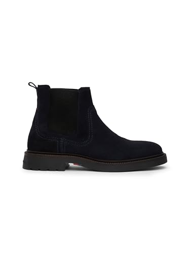 Tommy Hilfiger Herren Low Boot Stiefel Comfort Elegant, Blau (Desert Sky), 44 von Tommy Hilfiger