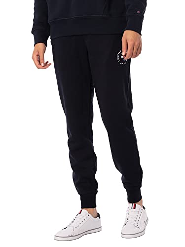 Tommy Hilfiger Herren Hilfiger Flag Arch Sweatpant MW0MW27843 Jogginghosen, Blau (Desert Sky), L von Tommy Hilfiger