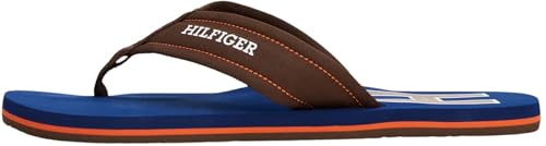 Tommy Hilfiger Herren Flip Flops Padded Beach Sandal Zehentrenner, Braun (Legacy Brown), 44 von Tommy Hilfiger
