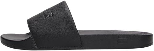 Tommy Hilfiger Herren Badeschuhe Print Tumble mit Logo, Schwarz (Black), 40 von Tommy Hilfiger
