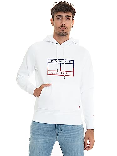 TOMMY HILFIGER - Men's regular hoodie with embroidered flag - Size L von Tommy Hilfiger