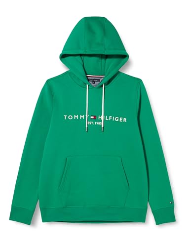 Tommy Hilfiger Herren Hoodie Tommy Logo mit Kapuze, Grün (Olympic Green), L von Tommy Hilfiger