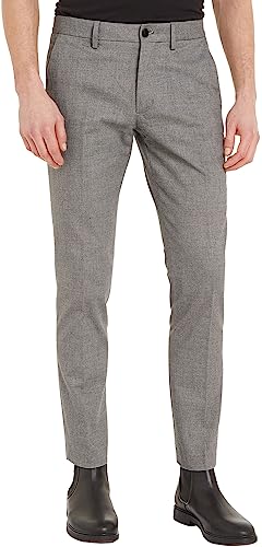 Tommy Hilfiger Herren Hose Bleecker Chino, Grau (Medium Grey Heather), 28W / 34L von Tommy Hilfiger