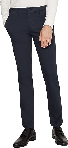 Tommy Hilfiger Herren Hose Bleecker Chino Printed Structure Stretch, Blau (Desert Sky), 34W / 30L von Tommy Hilfiger