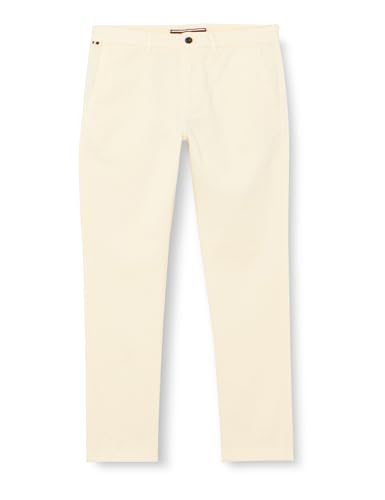 Tommy Hilfiger Herren Hose Bleecker Chino Slim Fit, Weiß (Calico), 29W/32L von Tommy Hilfiger