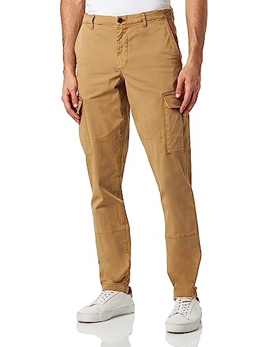 Tommy Hilfiger Herren Hose Chelsea Cargo Gabardine Cargohose, Braun (Countryside Khaki), 33W / 34L von Tommy Hilfiger