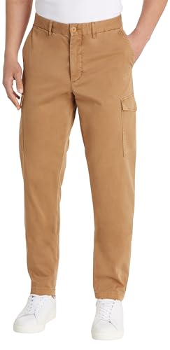 Tommy Hilfiger Herren Hose Chelsea Cargo Satin Cargohose, Braun (Countryside Khaki), 28W / 28L von Tommy Hilfiger