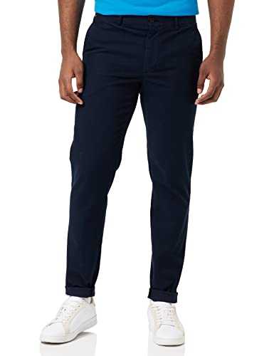 Tommy Hilfiger Herren Hose Chelsea Chino Honeycomb Chino, Blau (Desert Sky), 32W / 32L von Tommy Hilfiger