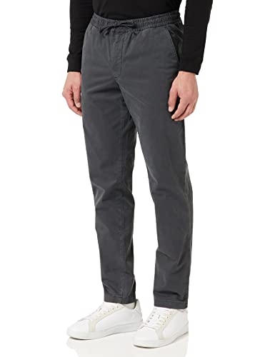 Tommy Hilfiger Herren Hose Chelsea Satin Stretch-Taillenbund, Grau (Dark Ash), 32W / 34L von Tommy Hilfiger