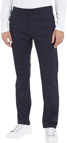 Tommy Hilfiger Herren Hose Chino Printed Structure Stretch, Blau (Desert Sky), 29W / 30L von Tommy Hilfiger