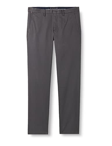 Tommy Hilfiger Herren Hose Core Bleecker 1985 Pima Cotton Chino, Grau (Dark Ash), 30W / 32L von Tommy Hilfiger