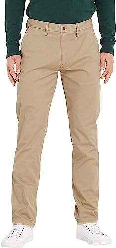 Tommy Hilfiger Herren Hose Core Denton 1985 Pima Cotton Chino, Beige (Batique Khaki), 28W / 30L von Tommy Hilfiger