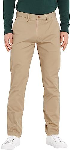 Tommy Hilfiger Herren Hose Core Denton 1985 Pima Cotton Chino, Beige (Batique Khaki), 30W/32L von Tommy Hilfiger