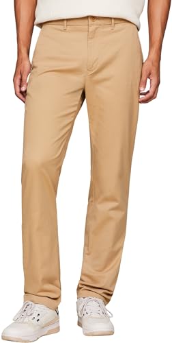 Tommy Hilfiger Herren Hose Denton Chino Straight Fit, Beige (Classic Khaki), 32W/29L von Tommy Hilfiger