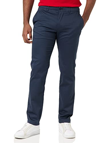 Tommy Hilfiger Herren Hose Denton Printed Structure Chino, Blau (Desert Sky), 30W / 32L von Tommy Hilfiger