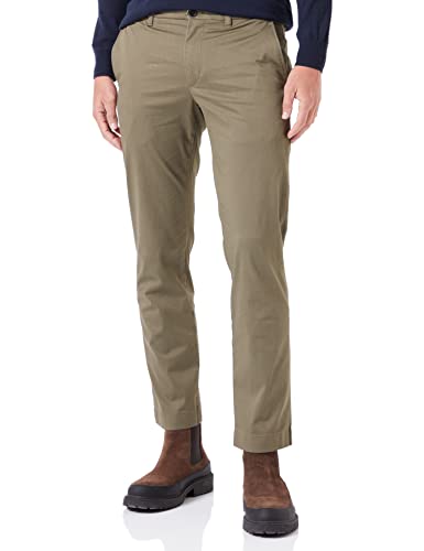 Tommy Hilfiger Herren Hose Denton Printed Structure Chino, Grün (New Basil), 30W / 32L von Tommy Hilfiger