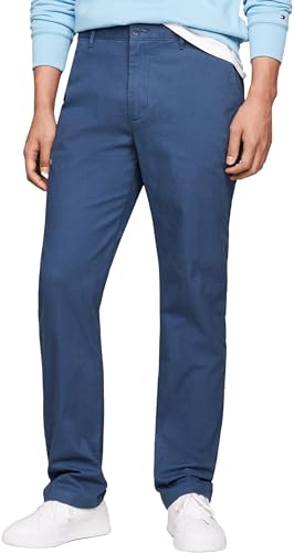 Tommy Hilfiger Herren Hose Essential Twill Chino Regular Fit, Blau (Aegean Sea), 29W/28L von Tommy Hilfiger