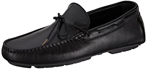 Tommy Hilfiger Herren Driver Schuh Iconic Leather Driver Mokassins , Schwarz (Black), 40 EU von Tommy Hilfiger