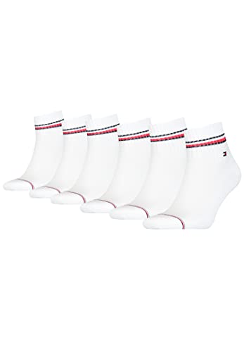 Tommy Hilfiger 6 Paar Herren ICONIC QUARTER Gr. 39-49 Sneaker Socken, Farbe:300 - white, Socken & Strümpfe:47-49 von Tommy Hilfiger