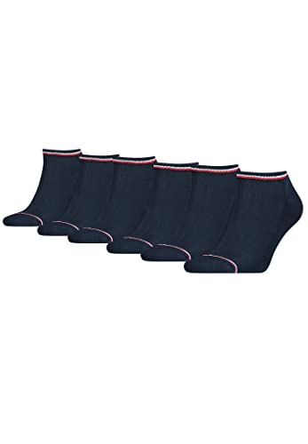 Tommy Hilfiger 6 Paar Herren ICONIC SNEAKER Gr. 39-49 Sneaker Socken, Farbe:322 - dark navy, Socken & Strümpfe:39-42 von Tommy Hilfiger