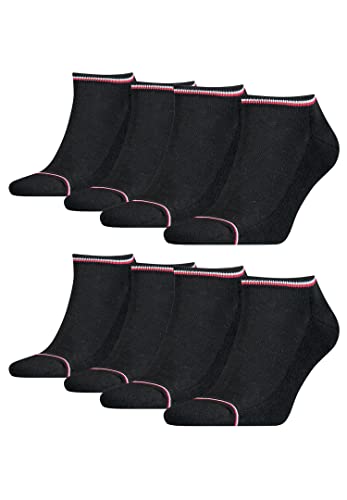Tommy Hilfiger 8 Paar Herren ICONIC SNEAKER Gr. 39-49 Sneaker Socken, Farbe:200 - black, Socken & Strümpfe:39-42 von Tommy Hilfiger