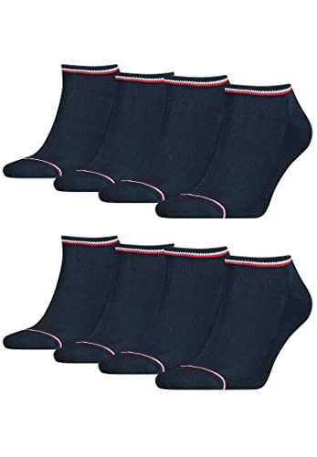 Tommy Hilfiger 8 Paar Herren ICONIC SNEAKER Gr. 39-49 Sneaker Socken, Farbe:322 - dark navy, Socken & Strümpfe:39-42 von Tommy Hilfiger