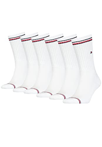 TOMMY HILFIGER Iconic Crew Sock Socken weiß 300 6er Pack 39-42 von Tommy Hilfiger