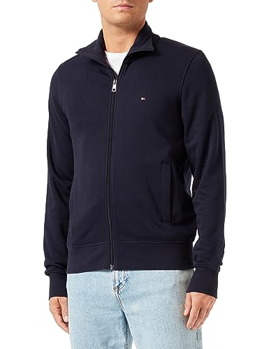 Tommy Hilfiger Herren IM NA Flag Logo Stand Zip Thru MW0MW34270 Schwere Strickwaren, Blau (Desert Sky), M von Tommy Hilfiger