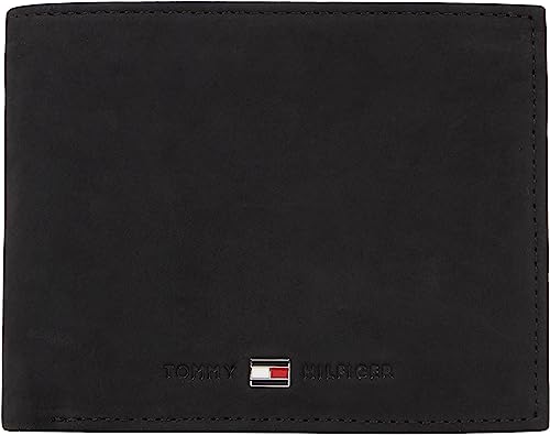 Tommy Hilfiger Herren Portemonnaie Johnson mit Münzfach, Schwarz (Black), Einheitsgröße von Tommy Hilfiger