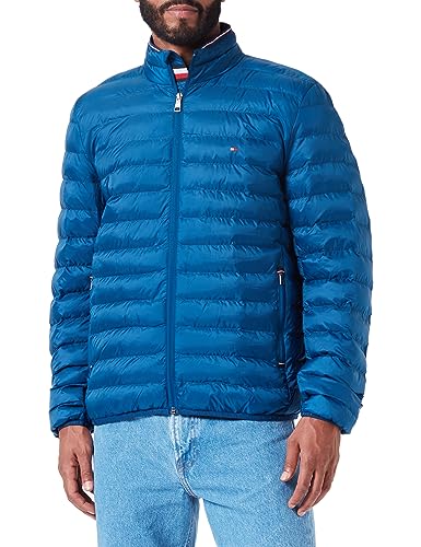 Tommy Hilfiger Herren Jacke Packable Recycled Jacket Übergangsjacke, Blau (Deep Indigo), XS von Tommy Hilfiger