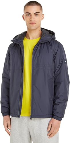 Tommy Hilfiger Herren Jacke Portland Hooded Jacket Übergangsjacke, Blau (Desert Sky), S von Tommy Hilfiger