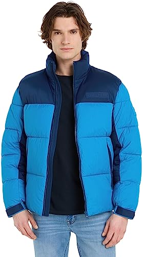 Tommy Hilfiger Herren Jacke Puffer Jacket Winterjacke, Blau (Cerulean Aqua), 3XL von Tommy Hilfiger