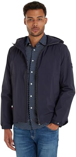 Tommy Hilfiger Herren Jacke Übergangsjacke, Blau (Desert Sky), L von Tommy Hilfiger