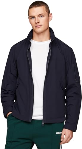 Tommy Hilfiger Herren Jacke Windbreaker Übergangsjacke, Blau (Desert Sky), M von Tommy Hilfiger