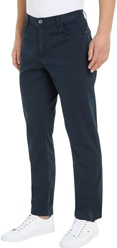 Tommy Hilfiger Herren Jeans 5Pkt Denton Structure GMD Straight Fit, Blau (Desert Sky), 29W / 32L von Tommy Hilfiger