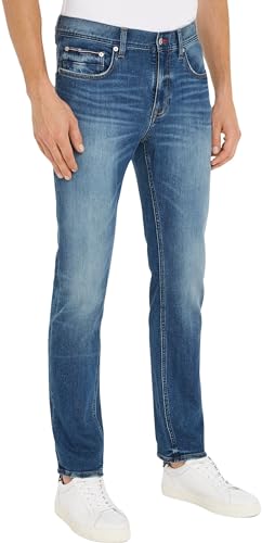 Tommy Hilfiger Herren Jeans Straight Fit, Blau (Naples), 28W/32L von Tommy Hilfiger