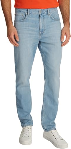 Tommy Hilfiger Herren Jeans Hose Denton Heron Blue Straight Leg, Blau (Heron Blue), 36W/32L von Tommy Hilfiger