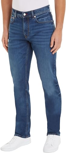 Tommy Hilfiger Herren Jeans Hose Denton Straight Fit, Blau (Toluca Indigo), 31W/36L von Tommy Hilfiger