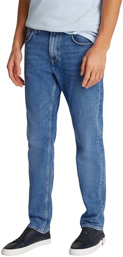 Tommy Hilfiger Herren Jeans Hose Harlem Tapered Fit, Blau (Creek Blue), 32W/32L von Tommy Hilfiger