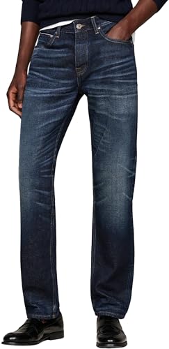 Tommy Hilfiger Herren Jeans Hose Regular Fit Straight Leg, Blau (Two Years Owned), 28W/32L von Tommy Hilfiger