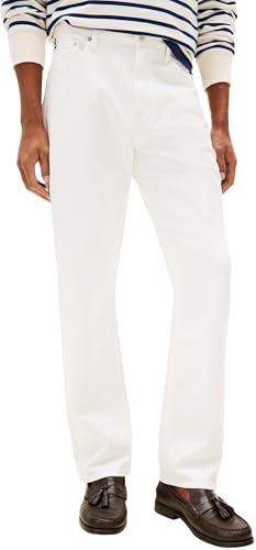 Tommy Hilfiger Herren Jeans Hose Regular Mercer Mid Rise, Weiß (Off White), 32W/31L von Tommy Hilfiger