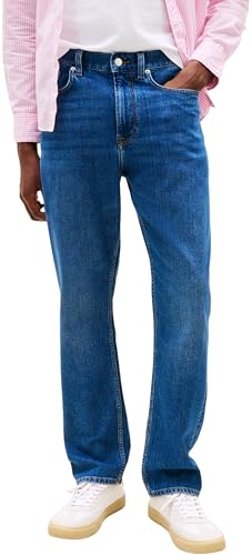 Tommy Hilfiger Herren Jeans Hose Regular Mercer Regular Fit, Blau (Cobalt Blue), 32W/34L von Tommy Hilfiger