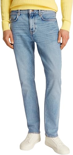 Tommy Hilfiger Herren Jeans Hose Regular Mercer Straight Leg Fit, Blau (Reef Indigo), 32W/33L von Tommy Hilfiger