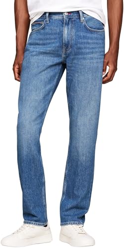 Tommy Hilfiger Herren Jeans Hose Regular Straight Fit, Blau (Carrol Indigo), 29W/32L von Tommy Hilfiger