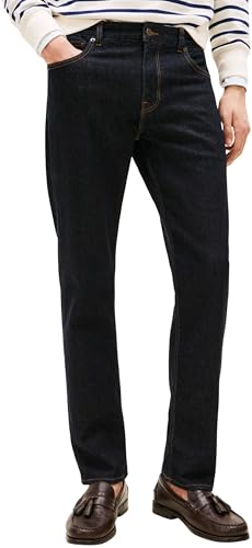 Tommy Hilfiger Herren Jeans Hose Straight Denton Mid Rise, Blau (Alpine Blue), 32W/34L von Tommy Hilfiger