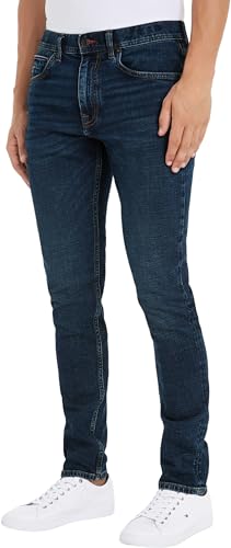 Tommy Hilfiger Herren Jeans Hose Tapered Fit, Blau (Miller Indigo), 28W/34L von Tommy Hilfiger