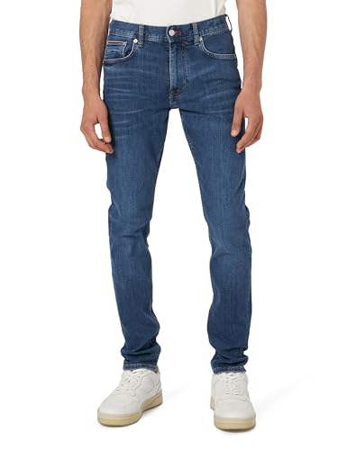 Tommy Hilfiger Herren Jeans Hose Tapered Fit, Blau (Oregon Indigo), 33W/36L von Tommy Hilfiger