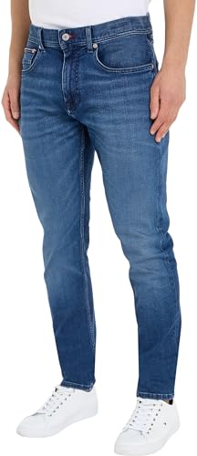 Tommy Hilfiger Herren Jeans Houston Tapered Fit, Blau (Fadden Blue), 32W / 30L von Tommy Hilfiger