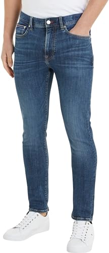 Tommy Hilfiger Herren Jeans Layton Extra Slim Fit, Blau (Oregon Indigo), 31W / 32L von Tommy Hilfiger